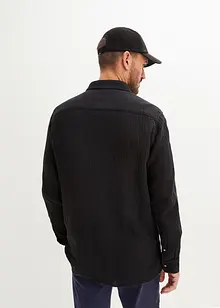 Långärmad muslinskjorta i ren bomull, bonprix