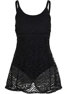 Baddräktsklänning med spets, bonprix