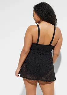 Baddräktsklänning med spets, bonprix