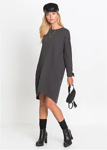 Sweatklänning med snörning, bonprix