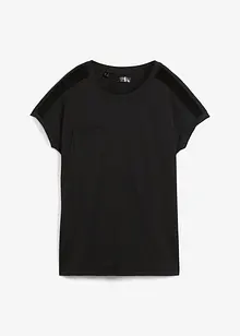 Avslappnad topp med spets, bonprix