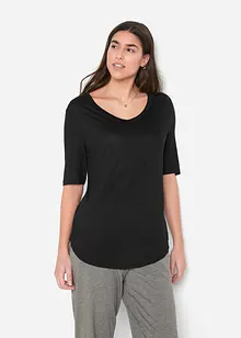Lång topp i mjuk viskos (2-pack), bonprix