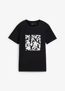 T-shirt med blomtryck, bonprix