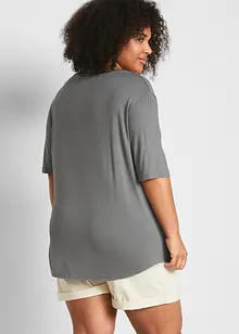 Lång topp i mjuk viskos (2-pack), bonprix