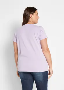 T-shirt med rund halsringning (5-pack), kortärmad, bonprix