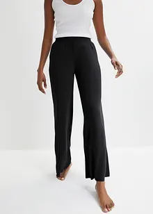 Pyjamasbyxa med vida ben med viskos, bonprix