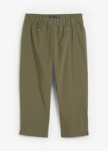 Stretchig capribyxa med resårmidja, bonprix
