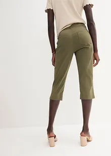 Stretchig capribyxa med resårmidja, bonprix