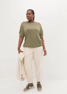 Viskostopp med rynkade ärmslut, bonprix