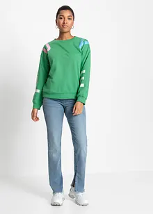 Oversizesweatshirt i mjuk bomullsmix, bonprix