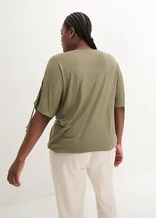 Viskostopp med rynkade ärmslut, bonprix