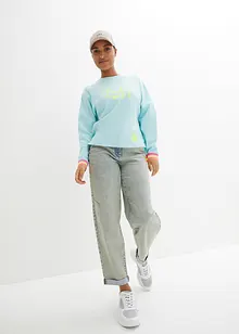 Sweatshirt med färgglada muddar, bonprix