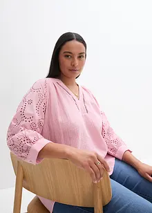 Muslintunika med hålbroderi, bonprix