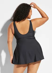 V-ringad baddräktsklänning med medelhög formande effekt, bonprix