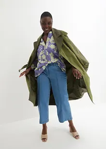 Mönstrad blustunika i ren bomull, bonprix