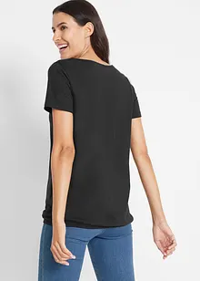 Topp av ren bomull, kortärmad, bonprix