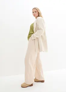 Lång kavaj i mix av lin och viskos, bonprix