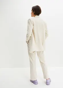 Lång kavaj i mix av lin och viskos, bonprix