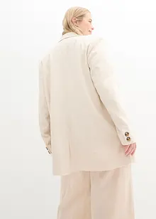 Lång kavaj i mix av lin och viskos, bonprix