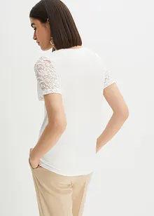 Topp med spets, bonprix