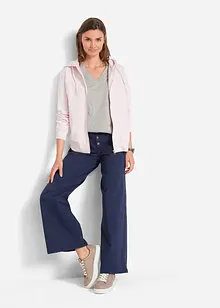 Vid lång topp med V-ringning (5-pack), kortärmad, bonprix