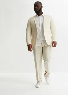 Kostym i linneblandning (2 delar): kavaj och byxa, normal passform, bonprix