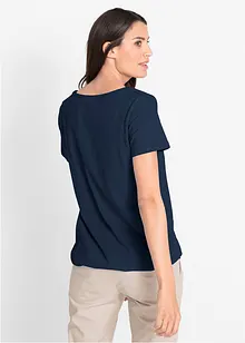 Topp av ren bomull, kortärmad, bonprix