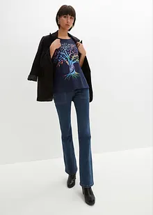 T-shirt med tryck i ekologisk bomull, bonprix