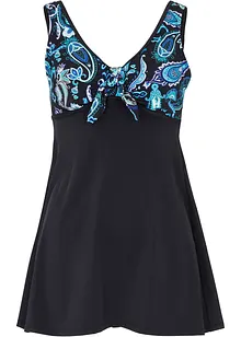 Lång tankiniöverdel med breda axelband, bonprix