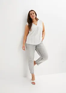 Linne med hålbroderi, bonprix