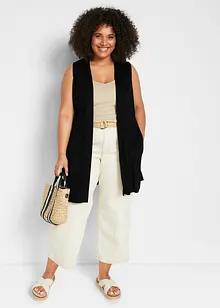 Trikåväst i viskos, bonprix