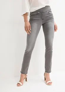 Straight Jeans Mid Waist, Super Stretch med bekväm midja, bonprix