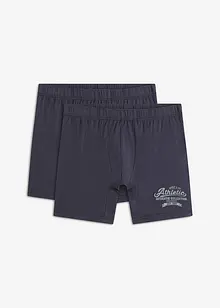 Långa boxershorts med ekologisk bomull (2-pack), bonprix