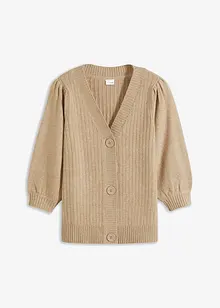 Cardigan med ballongärmar, bonprix