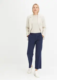 Ribbstickad långärmad T-shirt i ren bomull, bonprix