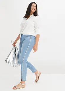 Jeans med strassapplikation, bonprix