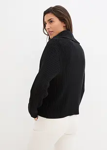 Cardigan med dragkedja, bonprix