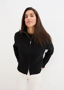 Cardigan med dragkedja, bonprix