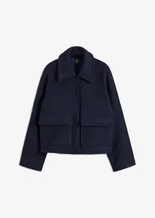 Tunn teddyjacka av bouclé, bonprix