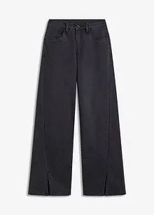 Wide Leg Jeans High Waist, med slits, RAINBOW