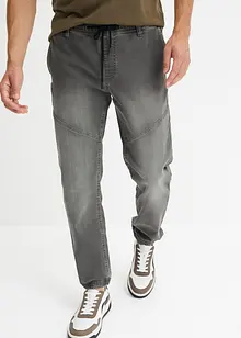 Dra-på jeans, regular fit, raka ben, bonprix