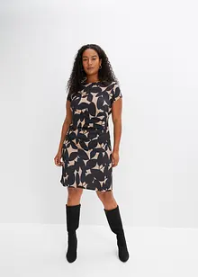 Jerseyklänning i återvunnen polyester, bonprix