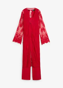 Jumpsuit med spetscardigan (2 delar), bonprix