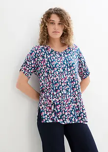 Jerseytopp av viskosmix med linneandel, bonprix