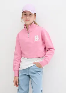 Sweatshirt + linne för barn (2 delar), ekologisk bomull, bonprix