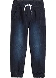 Stretchiga dra på-jeans, Regular Fit, bonprix