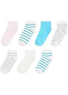 Korta sockor med ekologisk bomull (7-pack), bonprix