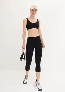 Extra mjuka sportcaprileggings med sidofickor, bonprix