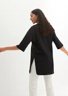 Longshirt i oversizemodell med slits i sidan, bonprix