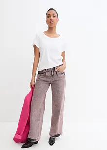 Wide Leg Stretch Jeans High Waist, bonprix